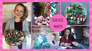 TRAKTATIE MAKEN DOCHTER 10 JAAR  SNOEP SUSHI  daanliesenkids [upl. by Sewoll]