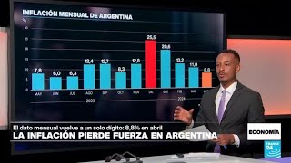 La inflación mensual en Argentina se ralentiza por cuarto mes consecutivo • FRANCE 24 Español [upl. by Fadil732]