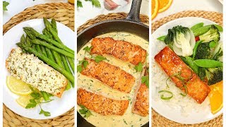 3 Healthy Salmon Recipes  20 Minute Dinner Ideas [upl. by Namaan]