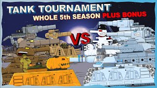 quotTank Tournament whole 5th Season plus Bonusquot Cartoons about tanks [upl. by Novaj]