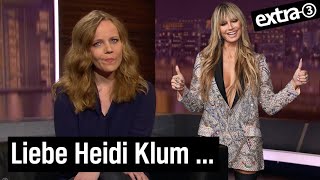 Sarah Bosetti antwortet Heidi Klum und GNTM  extra 3  NDR [upl. by Filia902]