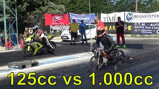 125cc vs 1000cc you dont expect this [upl. by Inaleon339]