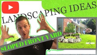 How to Landscape design FRONT YARD for beginners [upl. by Gustave]