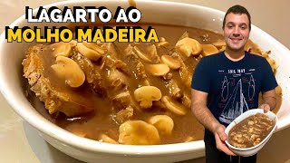 COMO FAZER LAGARTO AO MOLHO MADEIRA  RECEITA FÁCIL E RÁPIDA [upl. by Nylessej196]