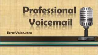 Professional Voicemail Voicemail Greetings Examples Professional Voicemail Greeting [upl. by Adiraf490]