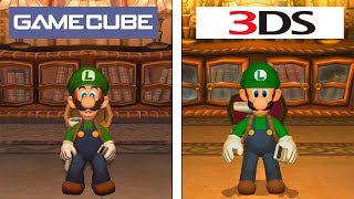 Luigis Mansion  Gamecube VS 3DS  Emu 4K Graphics Comparison  Comparativa [upl. by Lethia]