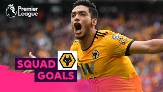 Astounding Wolverhampton Wanderers Goals  Jimenez Neves Moutinho  Squad Goals [upl. by Rainah]