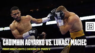 FIGHT HIGHLIGHTS  Caoimhin Agyarko vs Lukasz Maciec [upl. by Flan]