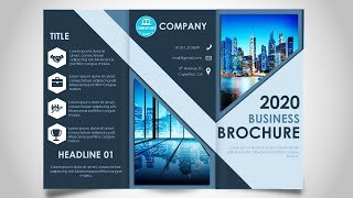 How to make a Brochure in PowerPoint  Print Ready design [upl. by Weide]