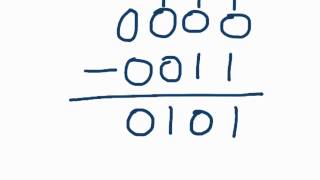 How to subtract binary numbers [upl. by Goody]