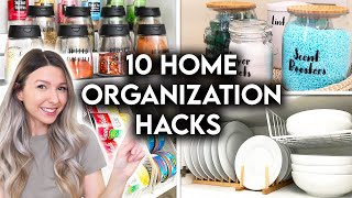 10 CLEVER HOME ORGANIZATION IDEAS  STORAGE HACKS [upl. by Anal]