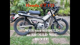 Honda CT 125 WHY you SHOULD or SHOULD NOT BUY IT [upl. by Otrebtuc70]