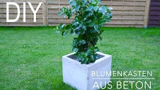 DIY Blumenkasten aus Beton Anleitung [upl. by Kletter616]