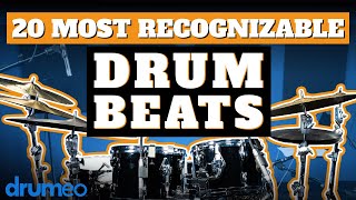 The 20 Most Recognizable Drum Beats [upl. by Petrina]