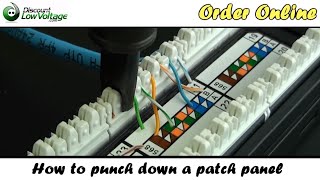 How to Punch Down a Network Ethernet Patch Panel [upl. by Avek]