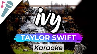 Taylor Swift  ivy  Karaoke Instrumental Acoustic [upl. by Lennon]