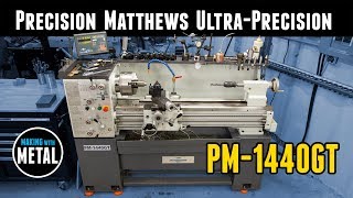 Precision Matthews PM1440GT Lathe InDepth Walkthrough and Demo [upl. by Scrivens]