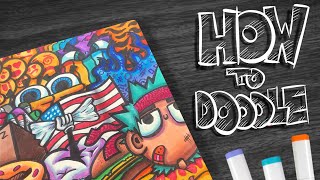 HOW TO DOODLE Cool tips😎 [upl. by Lehcir]