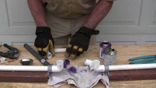 How to repair PVC pipe The four 90s method [upl. by Udella]