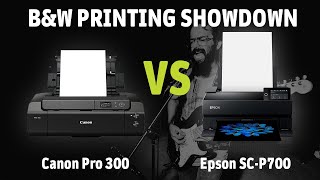 The BampW printing showdown Epson P700 vs Canon Pro300  Fotospeed  Paper for Fine Art amp Photography [upl. by Sheeree]