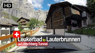 Leukerbad to Lauterbrunnen  Scenic Drive Switzerland [upl. by Polak]