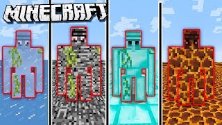 Make GOLEMS From ANY BLOCK in Minecraft [upl. by Acinna809]