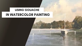 Using Gouache To Create Highlights in Watercolor Painting  Matthew White [upl. by Anastice]