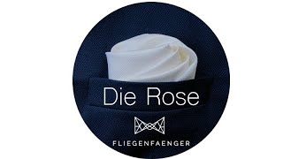 Einstecktuch Falten Rose I fliegenfaengerde I FLIEGENFAENGER® [upl. by Annyahs]