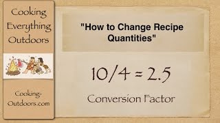 How to Convert Recipes Using a Conversion Factor  Easy Cooking Tips [upl. by Tiffy]