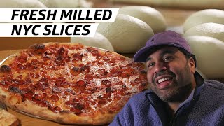 The Best Slice in NYC Comes From Scarrs Pizzas HouseMilled Flour Operation — Handmade [upl. by Hoy]