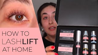 How To Lash Lift At Home  Diablo Lash Lift Tutorial [upl. by Giovanna]