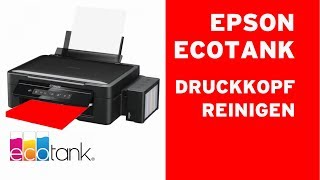 Epson ECOTANK Reinigung verstopfter Druckkopf Düsen reinigen [upl. by Christel]