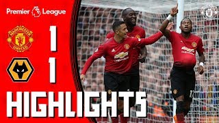 Highlights  Manchester United 11 Wolverhampton Wanderers  Premier League [upl. by Kester]