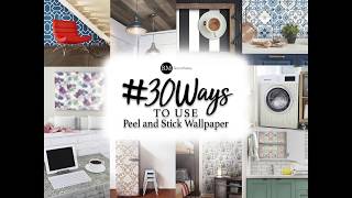 30 Ways to Use Peel and Stick Wallpaper [upl. by Atterg713]