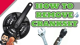 How to Remove Crankset  Using Crank Puller [upl. by Notlrahc]