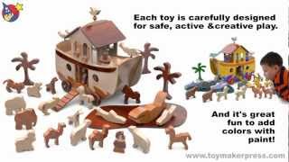 Wood Toy Plans  Noahs Fabulous Ark amp Animals [upl. by Malorie]