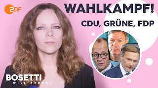 Wahlkampfhilfe für FDP Grüne und CDU  Bosetti will reden [upl. by Dnalyaw777]