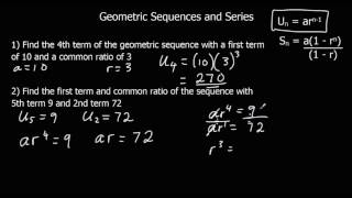 Geometric Sequences [upl. by Uphemia232]