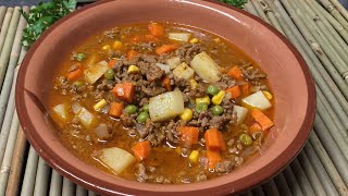 PICADILLO DE RES DELICIOSA RECETA [upl. by Karlan]