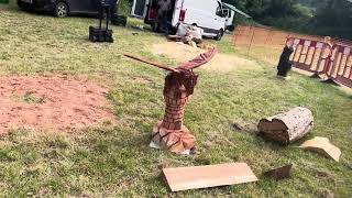 A fabulous range of wooden sculpture at Caerleon festival 2024 [upl. by Shawnee613]