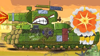 Big battle of giant tanks Cartoon for kids full 25 MIN Cartoon about tank Evil tank cartoon [upl. by Noevad151]