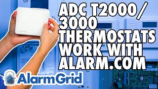 ADCT2000 and ADCT3000 Thermostats Work with Alarmcom [upl. by Karola825]