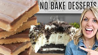 3 Easy DUMP AND GO No Bake Desserts [upl. by Ardnoet]