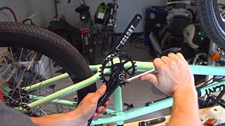 How to replace and install BMX cranks [upl. by Assira513]