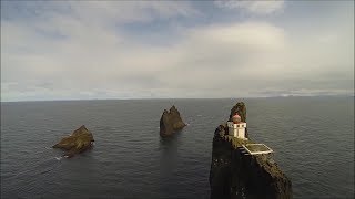 Incredible video from the stunning Þrídrangar lighthouse [upl. by Ennoira106]