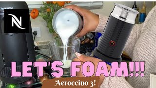 How To Foam Milk With Aeroccino 3 Make Coffee With Foam Tips amp Tricks  Easy Foamed Latte Recipe [upl. by Ahseram]