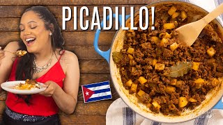 Cuban Style Picadillo  Ground Beef Recipes  Chef Zee Cooks [upl. by Rawdon411]