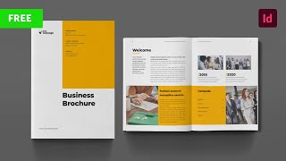 Free Brochure Template for InDesign [upl. by Erek382]