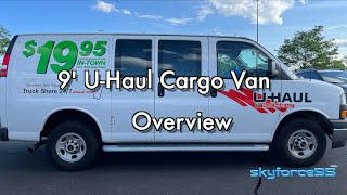 9 UHaul Cargo Van Overview  Exterior Interior Driving [upl. by Depoliti]