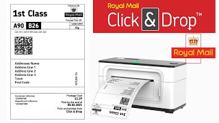 How to Print Royal Mail Shipping Labels with MUNBYN RealWriter 941 Label Printer [upl. by Na357]